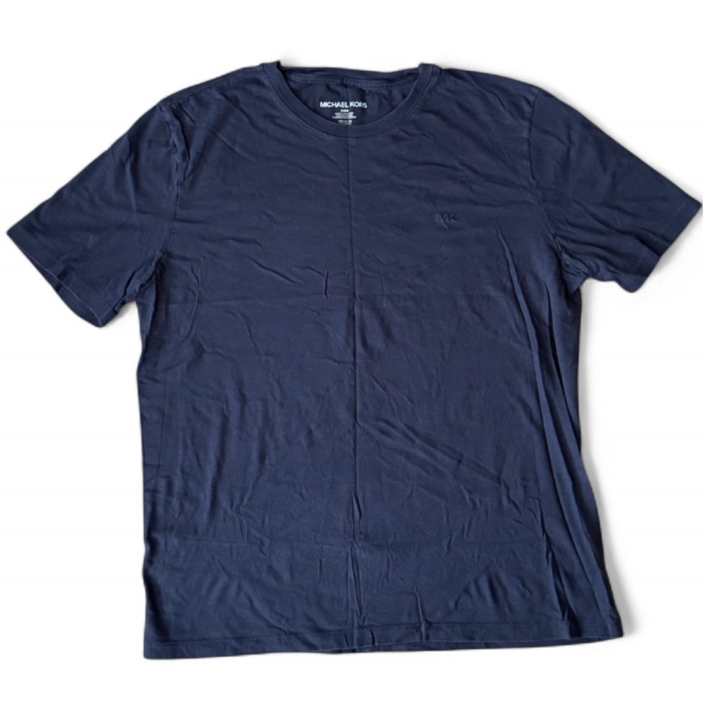 Michael Kors Men's Dark Blue Short Sleeve Tee